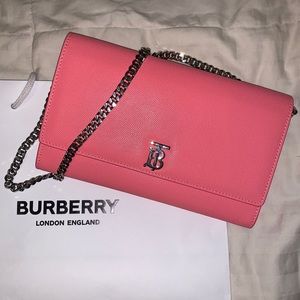 Authentic Burberry Pink Clutch Purse